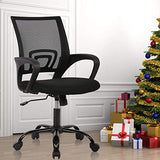 NiamVelo Mesh Office Chair Ergonomic Desk Chair Adjustable Computer Chair Comfortable Seat & Back Support Task Rolling Swivel Chair with 360 ° Quiet Casters & Armrest NiamVelo