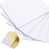 Ctosree 5 Pcs Self Stick Mounting Board, 5 x 7 Inch White Picture Frame Backing Board for Cross Stitch, Embroidery, Photo, Poster, Crafts, Artworks Ctosree