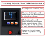 D9A91 8 Ton Portable Hydraulic Heat Press Machine 2.8 x 4.7 Inch Dual Heating Plate, Auto Temperature Adjustment Heat Press D9A91