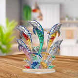 LIULIMI DIY 5d Diamond Painting Kits,Special Shaped Crystal Diamond Art Kit,Stand Up Acrylic Tabletop Ornament Making kit,Two-Sided Diamond dotz Painting,Great Holiday Gift（Dolphins） LIULIMI