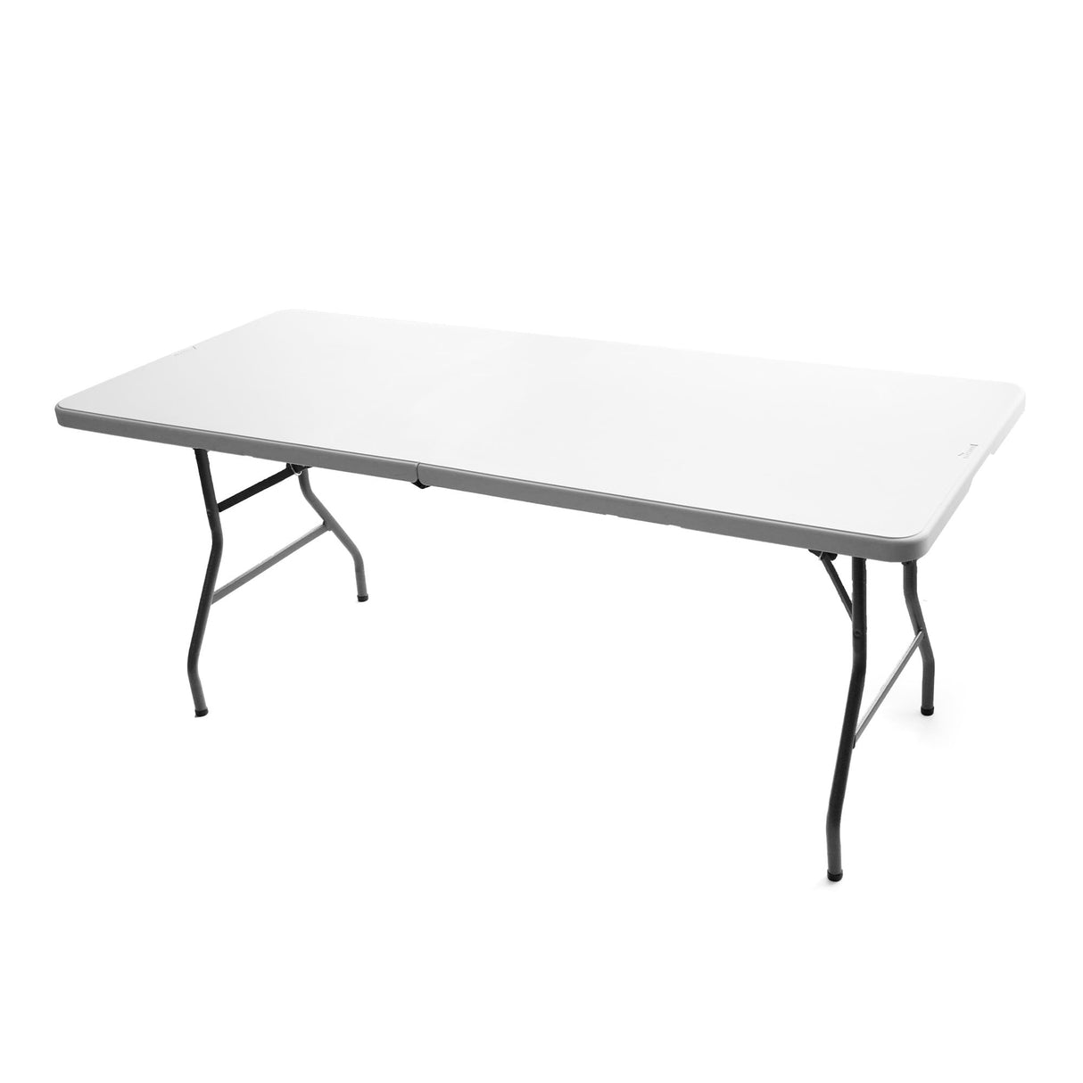 BERRYDIRECT White Foldable Table – Built in Carry Handle [6 FT, Quantity 1] Foldable Dining Table, Lightweight,Portable Table, Outdoor, Picnic, Camping, Party BERRYDIRECT