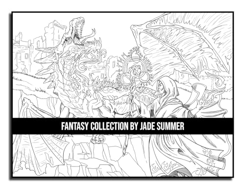 Fantasy Collection: An Adult Coloring Book with 100+ Incredible Coloring Pages of Mermaids, Fairies, Vampires, Dragons, and More! WoodArtSupply