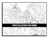 Fantasy Collection: An Adult Coloring Book with 100+ Incredible Coloring Pages of Mermaids, Fairies, Vampires, Dragons, and More! WoodArtSupply