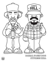 Hip Hop Coloring Book Dokument Forlag