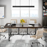 Tribesigns 6FT Conference Table, Rectangular Meeting Table, 70.86L * 31.49 W inches Seminar Table, Large Computer Desk for Office, Boardroom Desk Tribesigns