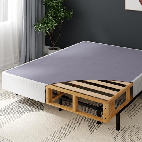 ZINUS Edgar 8 Inch Bamboo Box Spring, Mattress Foundation, Sturdy Bamboo Structure, Low Profile, Easy Assembly, King