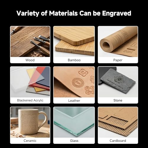Artilume T1 Laser Engraver 3000mW, Foldable Design Laser Engraving Machine, 0.01mm Precision, Large Working Area 200*150mm for Wood Leather Acrylic and More, Best for Beginners Small Business Class 1 Artilume