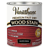Rust-Oleum Varathane 307414 Premium Fast Dry Wood Stain, Quart, Barn Red Rust-Oleum
