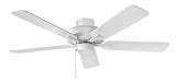 Hinkley Metro 52" Indoor Dual Mount Ceiling Fan - Traditional Style, Reversible Wooden Fan Blades - Chalk White - Remote Sold Separately Hinkley