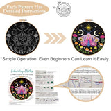 Nuberlic 3 Pack Embroidery Kit for Adults Beginners, Stamped Cross Stitch Moth and Bee Patterns with Hoop, Thread, Needles & Step-by-Step Guide Easy DIY Starter Kit
