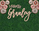 Personalized Large Wedding Wooden Name Sign - Customize with Couples Last Name - 5 Sizes 12,18, 24, 30, 36 inches wide– with MR & MRS, Wedding Generic