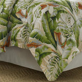 Tommy Bahama - King Comforter Set, Cotton Sateen Bedding with Matching Shams & Bedskirt, Bedding Set for All Seasons (Palmiers Green, King) Tommy Bahama