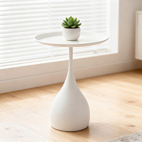 Boho Side Table End Coffee Tables, Unique Aesthetics Minimalist Accent Tables, Multifunction Round Metal Side Tables for Living Room Bedroom Sofa Balcony Couch Patio Yard Garden Indoor & Outdoor Generic