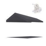 TGEHAP Carport Replacement Canopy Cover for Tent Car Garage Shelter Top Tarp Cover with Ball Bungees (Only Only Top Cover, Frame is not Included) (10' x 20', Gray) TGEHAP