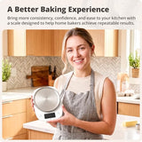 Greater Goods Digital Kitchen Scale for Baking – Food Scale with Gram & Ounce Measurements, Easy Tare & Stable Readings, Precision Scale for Sourdough Bread, Baking & Cooking, 11 lb Capacity