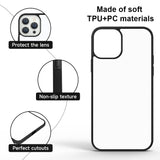 FOQENCCI 5 Piece Sublimation Case Compatible for iPhone 14 Pro Max,Blanks Printable DIY Phone Cases Soft Rubber + Hard PC Anti-Slip Shockproof Protective Phone Cover Compatible for iPhone 14 Pro Max FOQENCCI