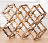 LoongZDD Freestanding Stackable Wine Rack Organizer for Countertop and Cabinets with Foldable Design and Scratch-Resistant Protector LoongZDD