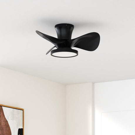 ocioc Quiet Ceiling Fan with LED Light 22 inch Large Air Volume Remote Control for Kitchen Bedroom Dining Room Patio ocioc