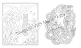 Fairytale Worlds: Coloring Book WoodArtSupply