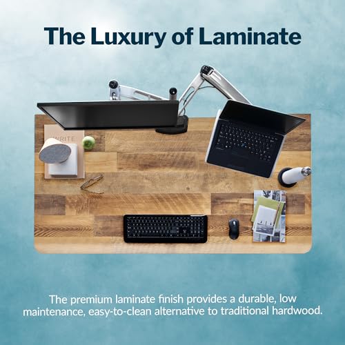 Vari ComfortEdge 60x30 Inch Adjustable Electric Standing Desk – Sit Stand VariDesk with Memory Presets, Sloped Edge, 200 LB Capacity + Tool-Free Assembly (Reclaimed Wood) Vari