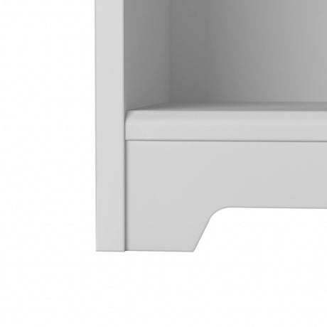 Bush Furniture Cabot Tall 5-Shelf Bookcase in White - Stylish Organizer for Home & Office Bush Business Furniture