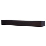 MANTELSDIRECT 60 Inch Floating Fireplace Mantel Wood Shelf in Coffee Bean - Austin from Mantels Direct | Wooden Rustic Wall Shelf Perfect for Décor and Electric Fireplaces MANTELSDIRECT