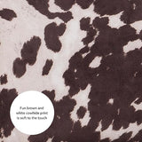 Linon Udder Madness Corey Bar Stool, 19"W x 22.5"D x 44.75"H, Brown Linon