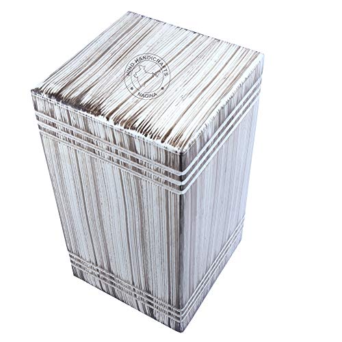 HIND HANDICRAFTS Handmade Wooden Urns for Human Ashes Adult Large- Wooden Cremation Urns for Ashes Engraving, Wooden Funeral Urn Box (Large - 11 x Hind Handicrafts