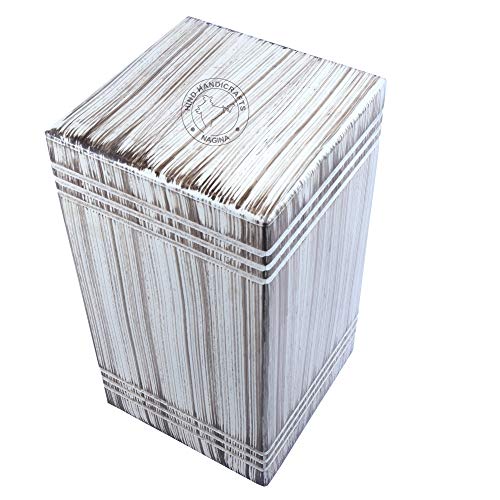 HIND HANDICRAFTS Handmade Wooden Urns for Human Ashes Adult Large- Wooden Cremation Urns for Ashes Engraving, Wooden Funeral Urn Box (Large - 11 x - WoodArtSupply