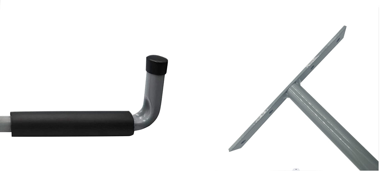 Fpz-bd 16.5 Inch Garage Ceiling Storage Racks,Heavy Duty Overhead Garage Storage Rack for Bike,Pipe,Ladder,Wood(2Pack,Gray,Included Plastic Anchors and Fixing Screws) Fpz-bd