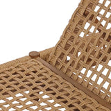 Christopher Knight Home Mercer Acacia Wood Chaise Lounge Chair Outdoor, Poolside Sun Lounger Recliner with Wicker Seat, Patio Outdoor Chaise Lounge, Adjustable Backrest Lounge Sofa, Teak+Light Brown