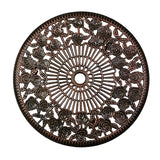 Oakland Living 3-Piece Rose Bistro Set with 23.5-Inch Cast aluminum Top Table Oakland Living