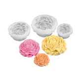 3D Peony Flower Silicone Molds Set, 3 Sizes, for Candle Making, Soap, Resin Crafts JIECHOGJ