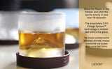 LIITON The Peaks Mountains Crystal Bourbon Whiskey Decanter Gift Set with 4 Old Fashioned Glasses, Premium Luxury Gifts for Men, Vodka, Scotch, Liquor, 1,000 ML LIITON