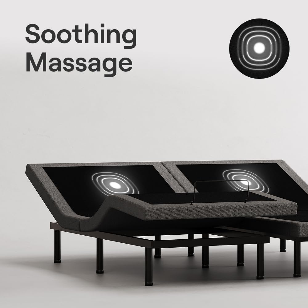 Nectar Premier Adjustable Base - Twin XL - Head & Foot Incline - Wireless Remote with Memory- 3 Massage Settings - 4 USB Ports - Anti-Snore & Zero Gravity - 1 Adjustable Base Nectar