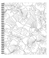 Large Print Easy Color & Frame - Birds (Stress Free Coloring Book) WoodArtSupply