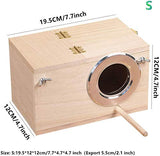 YJJKJ Pet Wood Parakeet Nest Box Bird House Breeding Nesting Bird Cage Box for Lovebirds Cockatiel Parrotlets YJJKJ