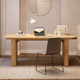 LITTLE TREE 62-Inch Home Office Computer Desk, Large Writing Desk with Textured Double Base, 5 ft Conference Meeting Seminar Table for Office LITTLE TREE