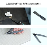 Creality 3D Printer Tool Kit, 74 Pcs in 1 3D Printing Tool Kit Includes Deburring Tool, Nozzle Cleaning Kit, Screwdriver Kit, Removal/Assembly Tools, 3D Printer Tool Wrap Kit Pro for All Printers Creality