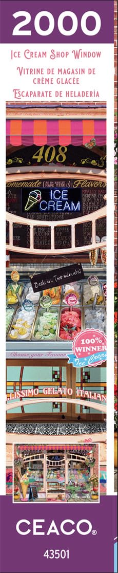 Ceaco - Ice Cream Shop Window - 2000 Piece Jigsaw Puzzle - WoodArtSupply