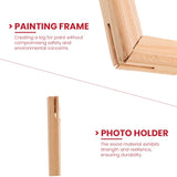 CanvasChamp Canvas Stretcher Bar - DIY Canvas Wood Frame Kit for Gallery Wrap Oil Painting Posters & Canvas Arts, Easy to Assemble (Set of 4, 11" x 14") CanvasChamp