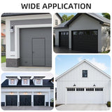 Piclafe Garage Door Seal Top and Sides, Garage Door Weather Stripping, Universal Garage Door Trim Weatherproofing Seal Strips with Adhesive Backing and Screws, White, 34.4FT Piclafe