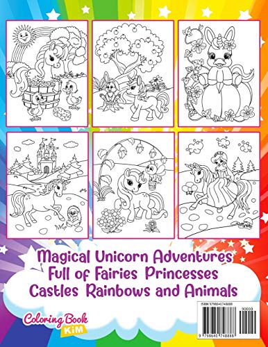 Unicorn Coloring Book: Cute Unicorns for Coloring for Kids (For kids from 4 years) Independently Published Iaerlllt