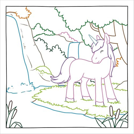 Magic Paper Coloring Book: Unicorns: Discover Hidden Patterns and Images! WoodArtSupply