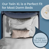SafeRest Waterproof Full Size Mattress Protector - Fitted with Stretchable Pockets - Machine Washable Cotton Blend Mattress Cover for Bed SafeRest