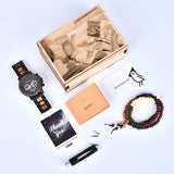2win Mens Personalized Engraved Wooden Watches Custom Anniversary Birthday Wooden Watches for Him Husband Boyfriend Dad Son Christmas Watch 2win