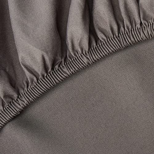 Elegant Comfort 1500 Premium Hotel Quality 1-Piece Fitted Sheet, Softest Quality Microfiber - Deep Pocket up to 16 inch, Wrinkle and Fade Resistant, Queen, Gray Elegant Comfort