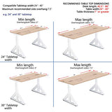 VWINDESK VJ205 Electric Height Adjustable Sitting Standing Desk Frame Sit Stand - Dual Motors 3 Stages Motorized Desk Base Only, White VWINDESK