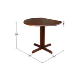 International Concepts Dual Drop Leaf Dining Table, 36-Inch, Espresso IC International Concepts