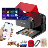 AlgoLaser 10W Portable Laser Engraver Machine: Smart Laser Engraver/Cutter with 3.5" Touchscreen & AlgoOS System - Hand Draw/Wireless Transmission/Offline - Laser Engraving for Wood,Metal,Glass AlgoLaser